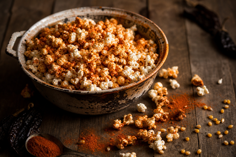 Smoky Chile Cheese Popcorn