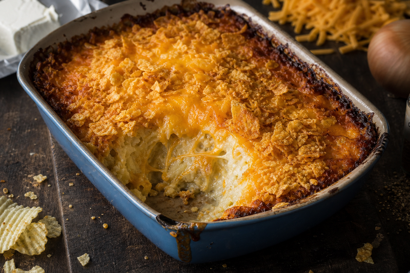 Cozy Cheddar Hash Brown Bake