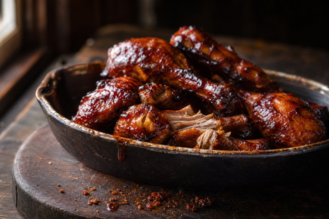 Slow Cooker BBQ Picnic Drumsticks