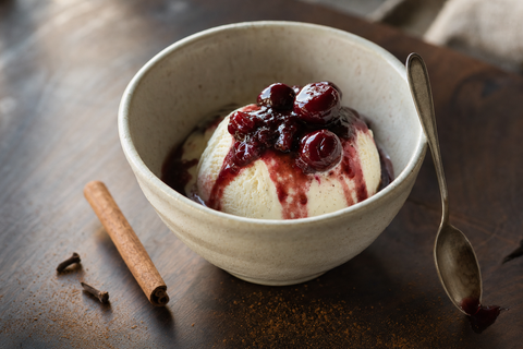 Mulled Vanilla Brandied Cherries (Bigger Jar)