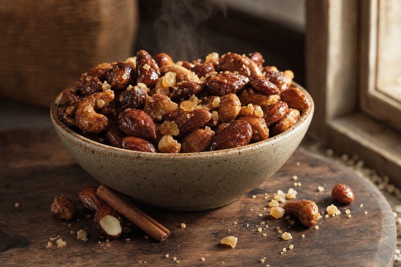 Harvest Chai Maple-Glazed Nuts