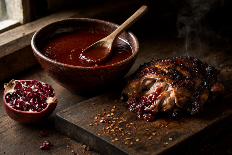 Piri-Piri Pomegranate BBQ Sauce