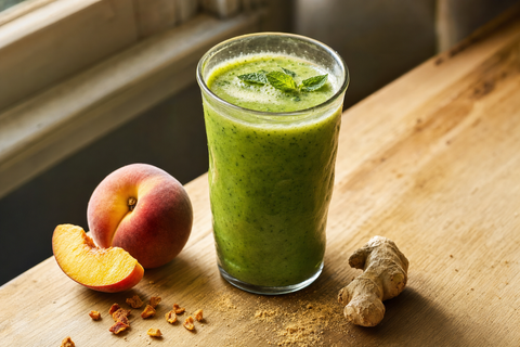 Green Peach & Ginger Smoothie