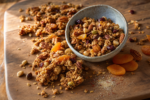 Saffron-Maple Pantry Granola