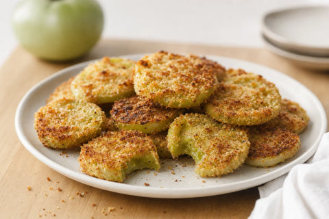 Oven-Crisped Green Tomato Slices