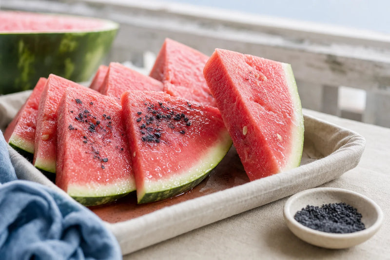 Salt-Topped Watermelon Wedges