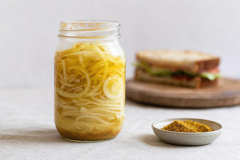 Curry-Brined Pickle-Jar Onions