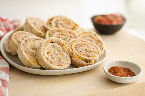 Fiesta Bean & Cheddar Pinwheels