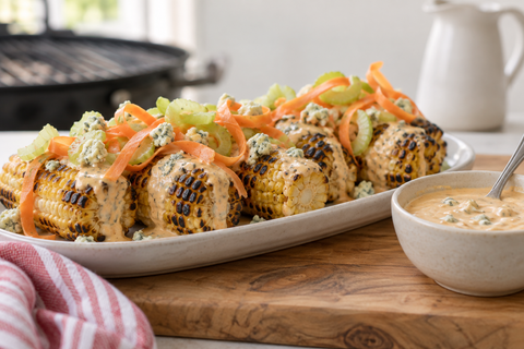 Buffalo-Style Mexican Street Corn