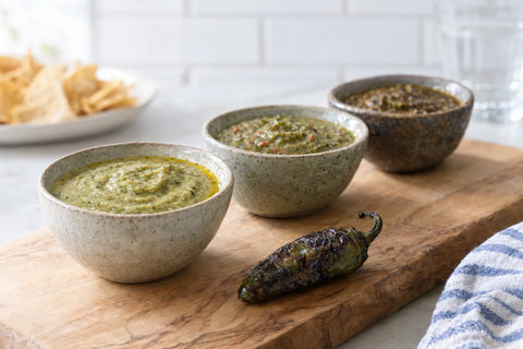 Trio of Roasted Jalapeño Salsas