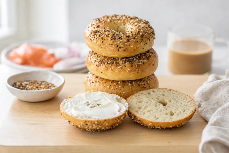Patterson’s Easy Yogurt Everything Bagels