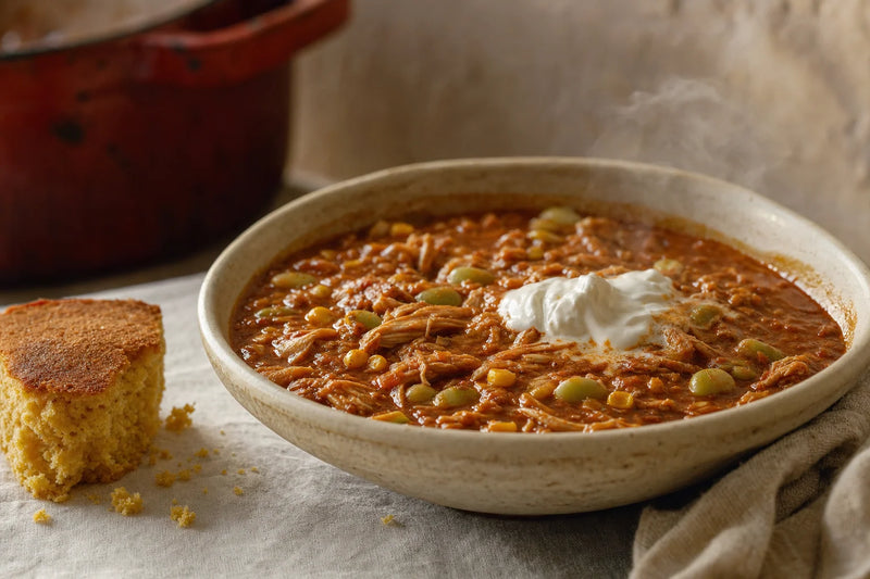 Brunswick Stew with Shredded Chicken 