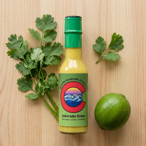 Colorado Green Lime, Cilantro & Serrano Pepper Hot Sauce