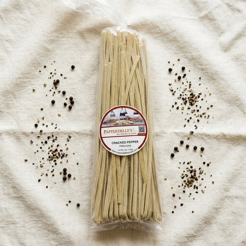 Black Cracked Pepper Fettuccine