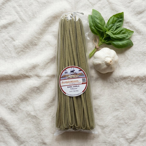 Basil Garlic Fettuccine
