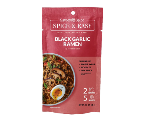 Black Garlic Ramen - Spice & Easy by Savory Spice