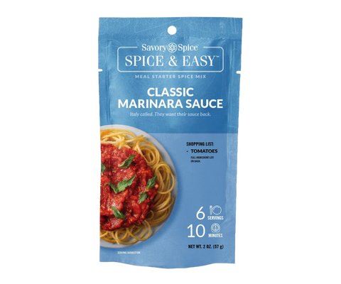 Classic Marinara Sauce - Spice & Easy by Savory Spice