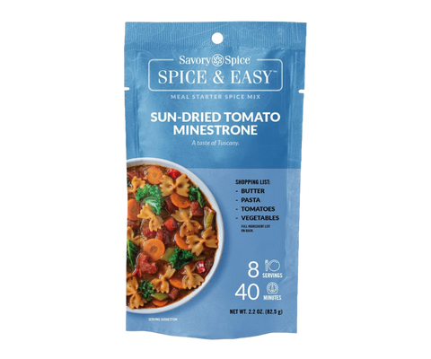 Sun-Dried Tomato Minestrone - Spice & Easy by Savory Spice